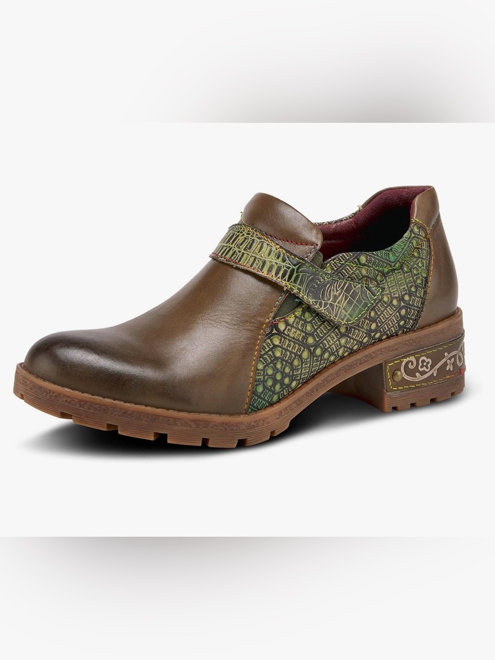 Spring Step L'Artiste Women's Magda Bootie brown sz 38 7.5 8 boho